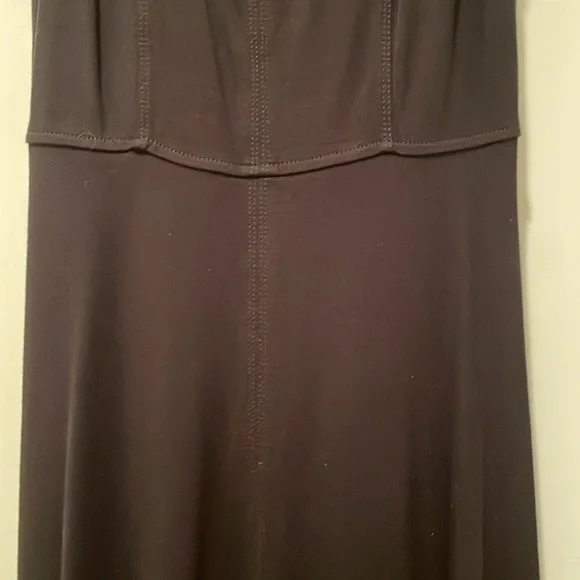 LOFT long-line black dress - Picture 4 of 8